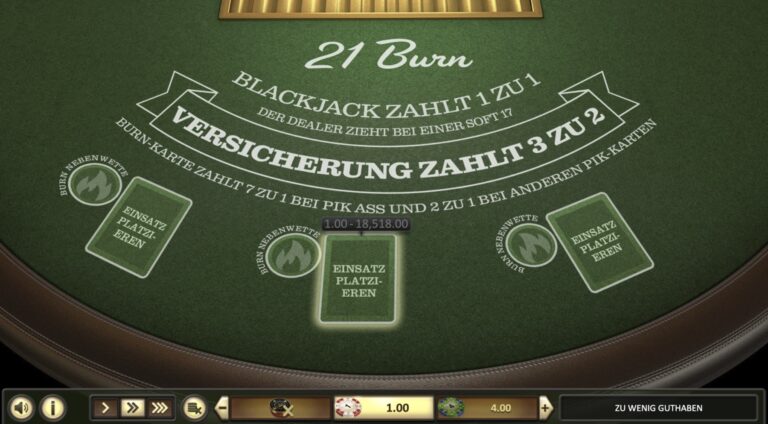 21 Burn Blackjack BetSoft